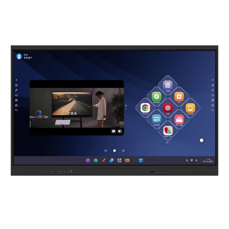 IR Interactive Whiteboard EDLA Google Certified Black Android OPS 40 Points Monitor dengan Sensor Cahaya NFC Untuk Anak Sekolah