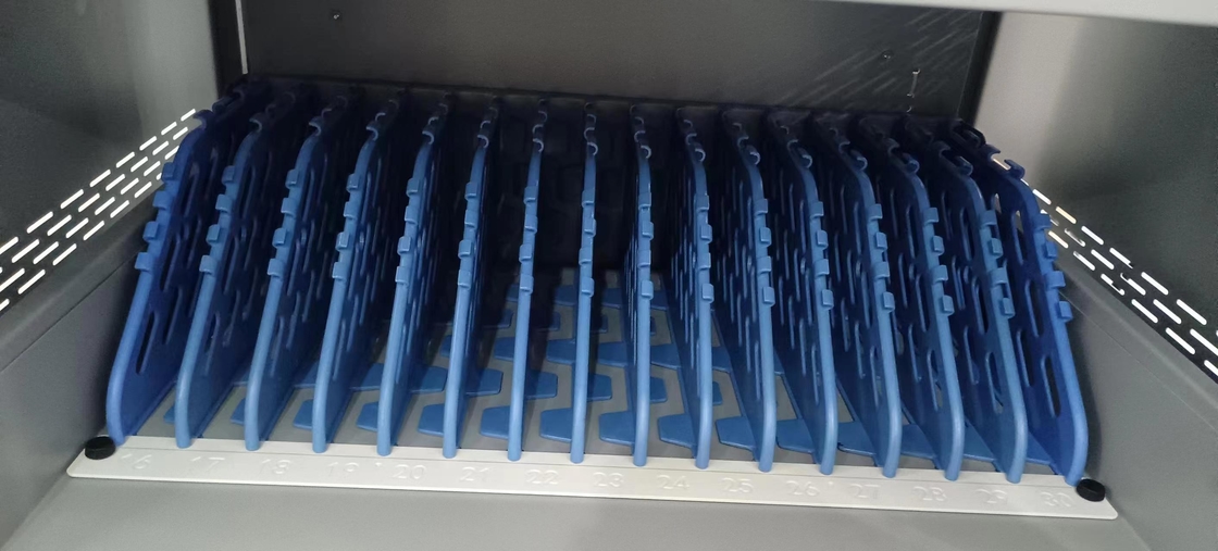 Keranjang Pengisian AC Pengisian DC Pengisian Dan USB Tipe A Tipe C Vault Storage IPad Kabinet Pengisian Dengan Roda Pengisian Keranjang Untuk Kelas