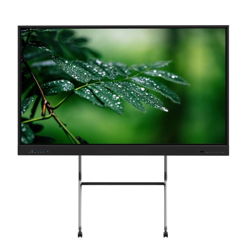 LCD Smart Board 65 Inch 20 Points Android 14 USB Wifi Sensor Cahaya Smart TV Komputer Untuk Presentasi Kantor Guru