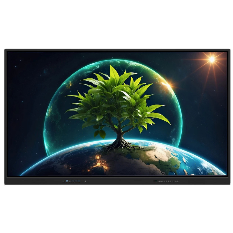 LCD Smart Board 86 inci Android 14 dengan 8+128G 40 titik sentuh wifi bt hdmi software dikalibrasi untuk kantor sekolah