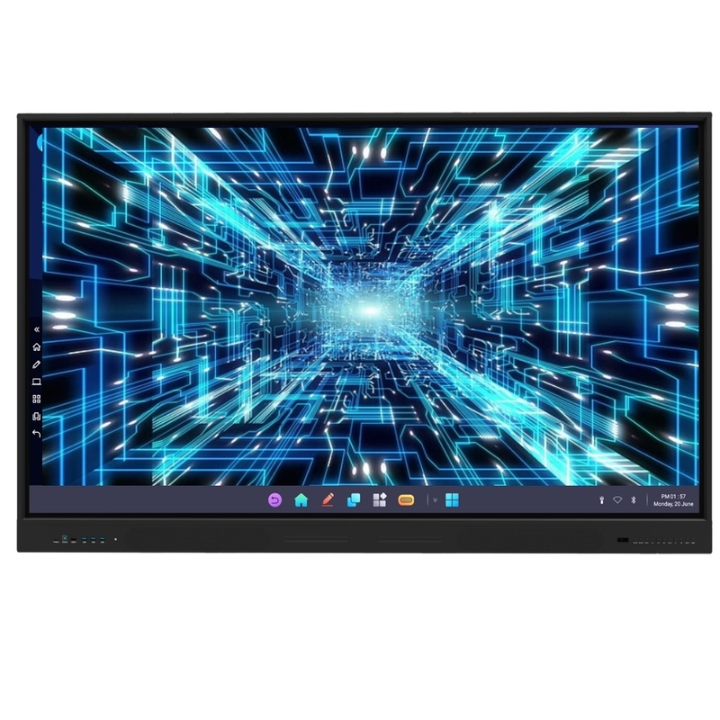 4GB + 64GB LCD Smart Board terbaru 75 inci Digital White Board Untuk Pendidikan Tempat Kerja