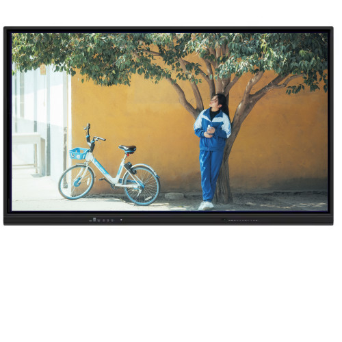 65 Inch Touch Screen Interaktif Digital Whiteboard Smart Board Hitam LCD Smart Board Untuk Konferensi Sekolah