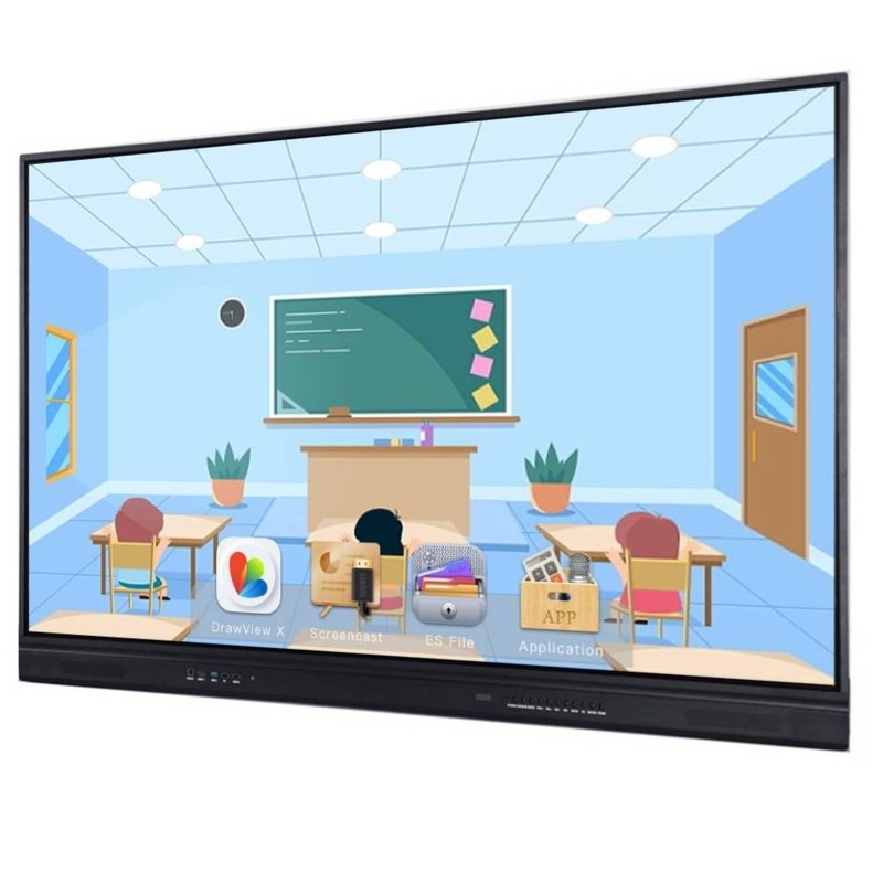 Resolusi Max 3840X2160 layar datar interaktif untuk kuliah Meningkatkan pengalaman kelas Anda