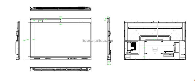 Opsional Dibangun-in Atau Eksternal Kamera Dan Mikrofon Interaktif Whiteboard dengan 2x 15W Speaker woofer Opsional