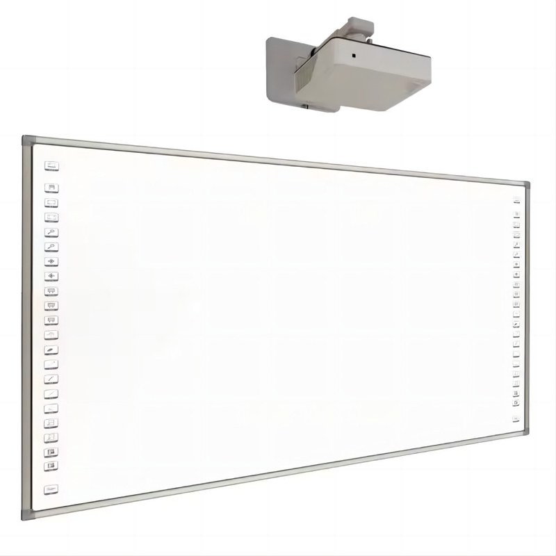 Kamera eksternal All in One Touch Screen Whiteboard dengan penutup belakang logam dan kamera eksternal built-in opsional
