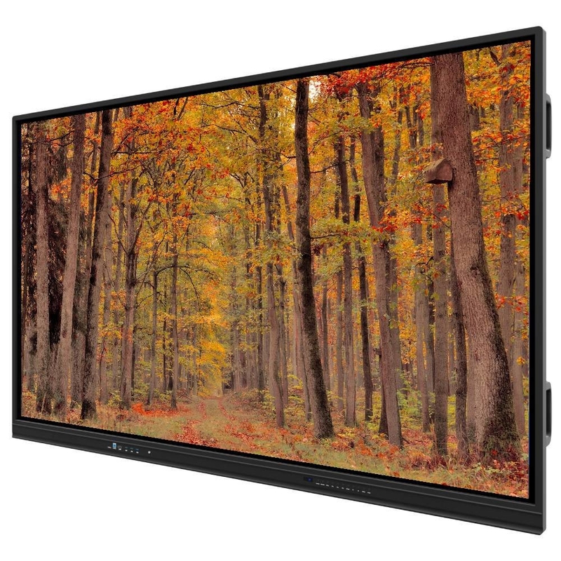 Interaktif Flat Panel 75 86 Inch Speaker Android System 13 14 Multi-Touch Screen untuk aplikasi sentuh serbaguna pelatihan pertemuan dengan wall mount bracket