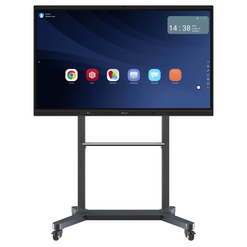 LED Interaktif Whiteboard Wall Mount Or Mobile Stand Interaktif Touch Screen Monitor Bluetooth HDMI USB Wifi Smart Board untuk pertemuan kantor universitas dasar