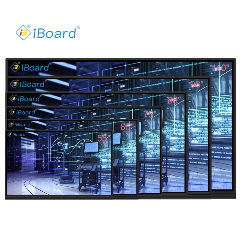 Smart Blackboard dengan 75 86 Inch Android touch panel board dengan kamera dan mikrofon untuk pendidikan dan pelatihan