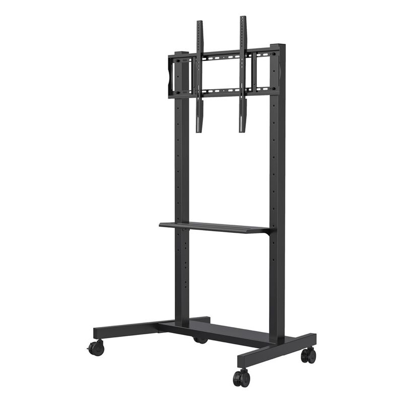 IBoard Tinggi disesuaikan 42 "-86" Trolley Multi Mobile TV Cart untuk panel datar interaktif Smart Whiteboard VESA 100 * 100-800 * 600mm