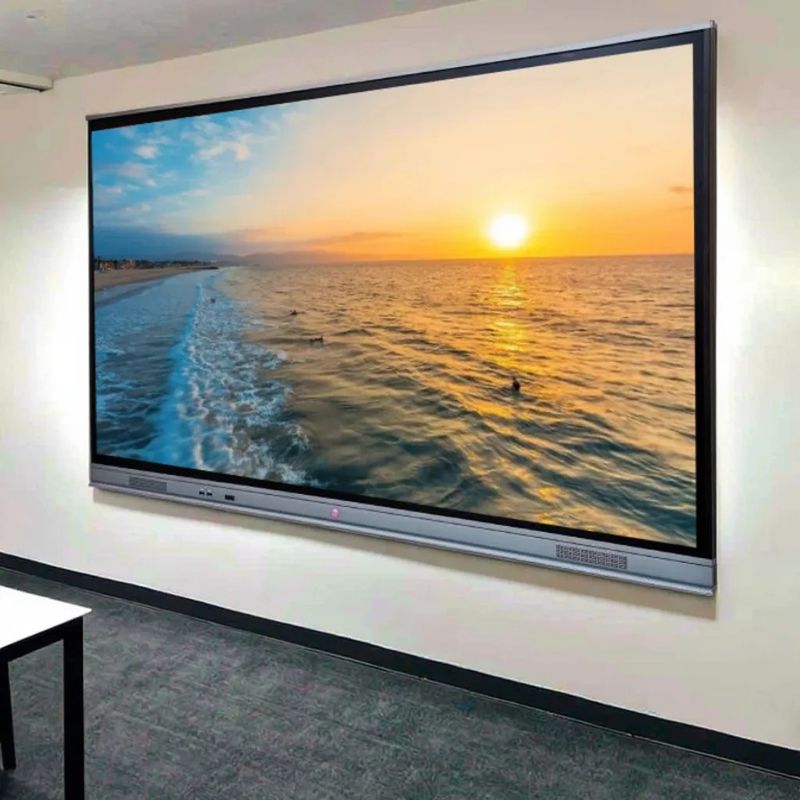 65 Inch 4K Interaktif WhiteBoard Smart Board Infrared Touch Screen Interaktif Flat Panel Untuk Konferensi Pendidikan