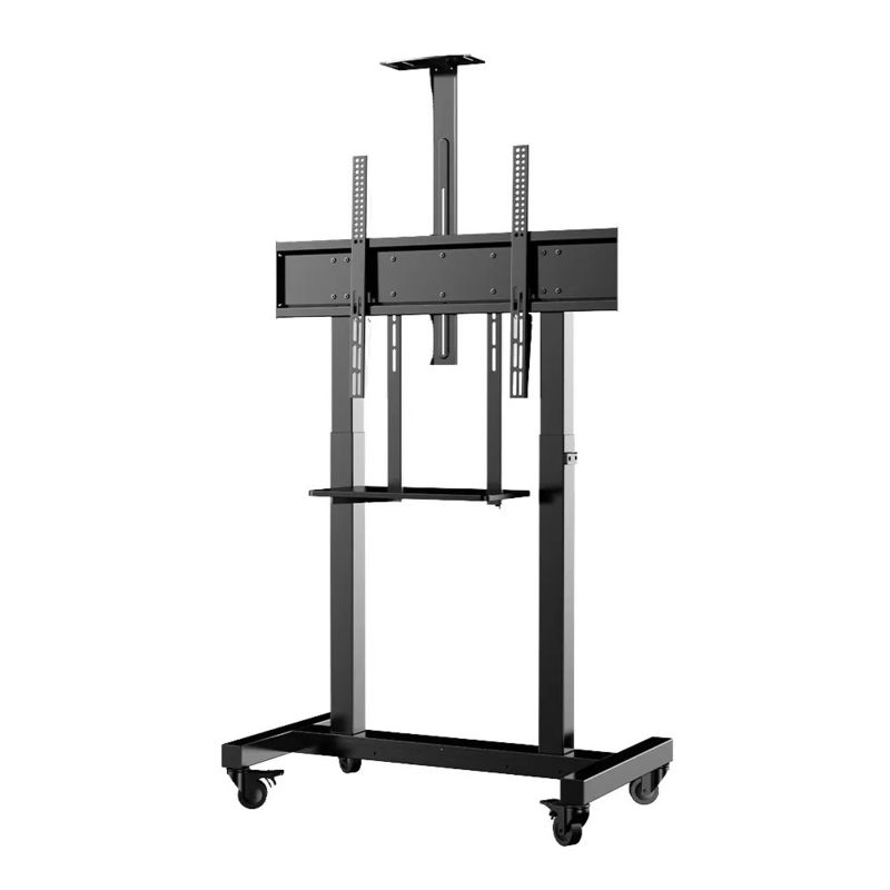 Stand TV Lantai Stand Mobile Tinggi TV yang dapat disesuaikan Mount untuk Televisi layar sentuh cerdas interaktif