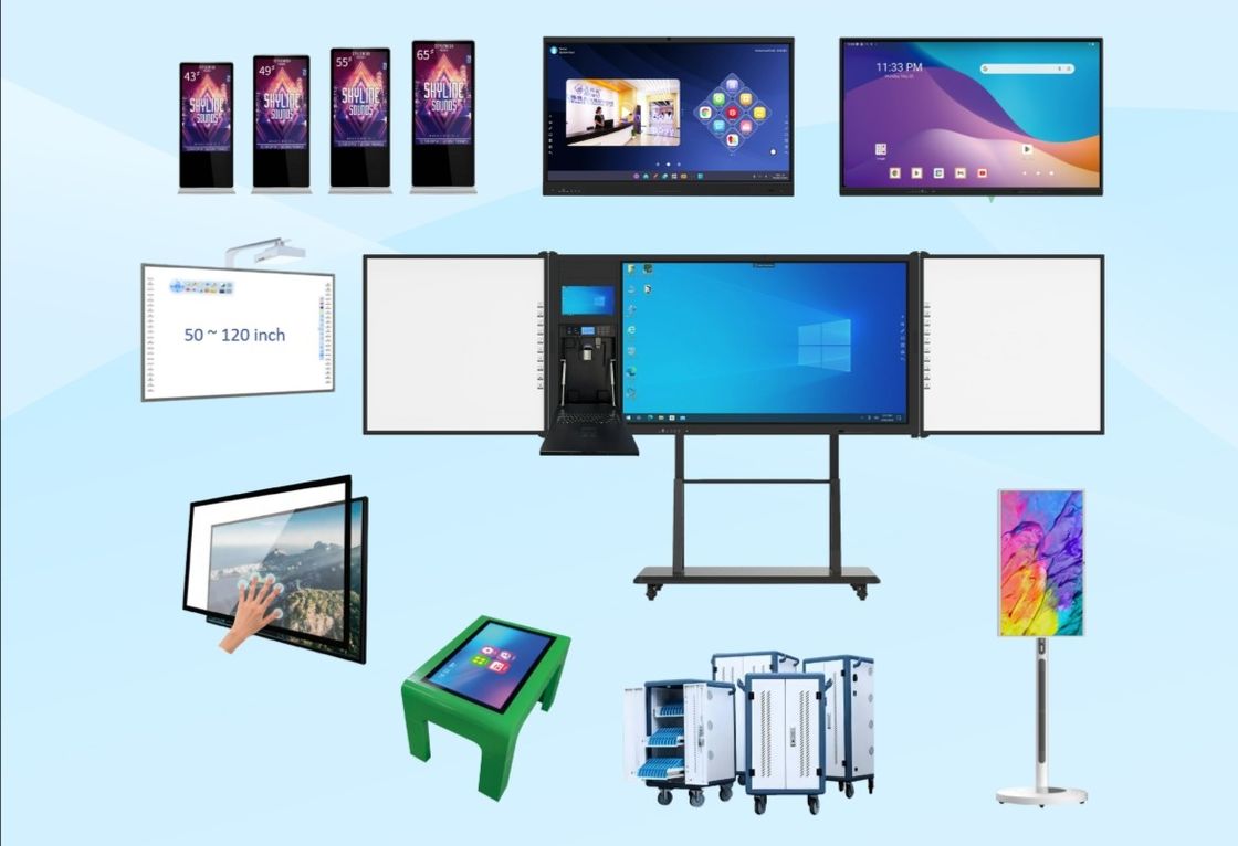 Gambar Intuitif Whiteboard Sistem Operasi yang Didukung Windows dengan Teknologi Sentuh Infrared Sentuh Windows Windows