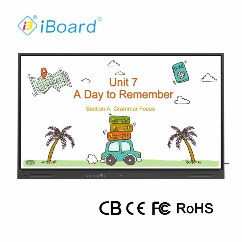 Produk desain baru 4k 65 Inch Touch Screen Software multi-bahasa Lcd Smart Board Android Interaktif papan untuk channel Partner