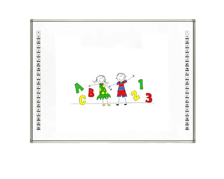 Presentasi Multimedia Papan Pembelajaran Kolaboratif Multi-Sentuh Merevolusi Pembelajaran Dengan Kolaborasi Kondisi Penyimpanan Kelembaban 0%-95% Papan Tulis Interaktif IBoard