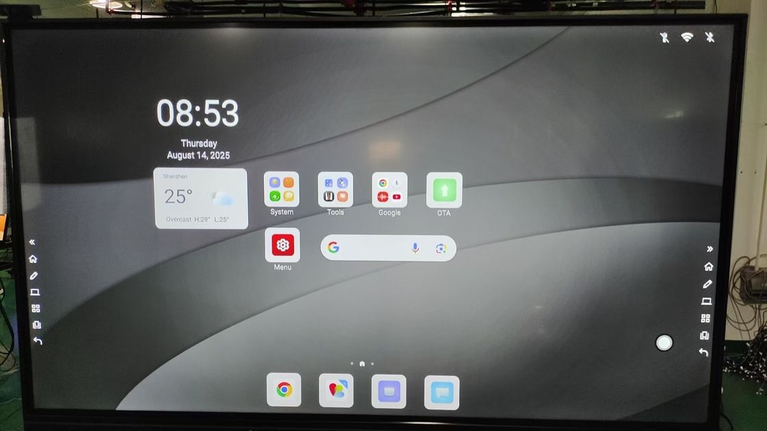 Outlet pabrik Teknologi sentuh inframerah layar sentuh interaktif monitor layar sentuh televisi interaktif papan tulis terintegrasi android 13 14 untuk peralatan pendidikan sekolah pilihan