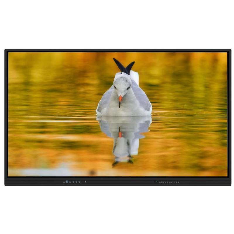 Papan Tulis Interaktif LED dengan Android 14 Sentuhan Inframerah Ultra Halus dan Kamera Mikrofon Opsional untuk Sekolah dan Pertemuan