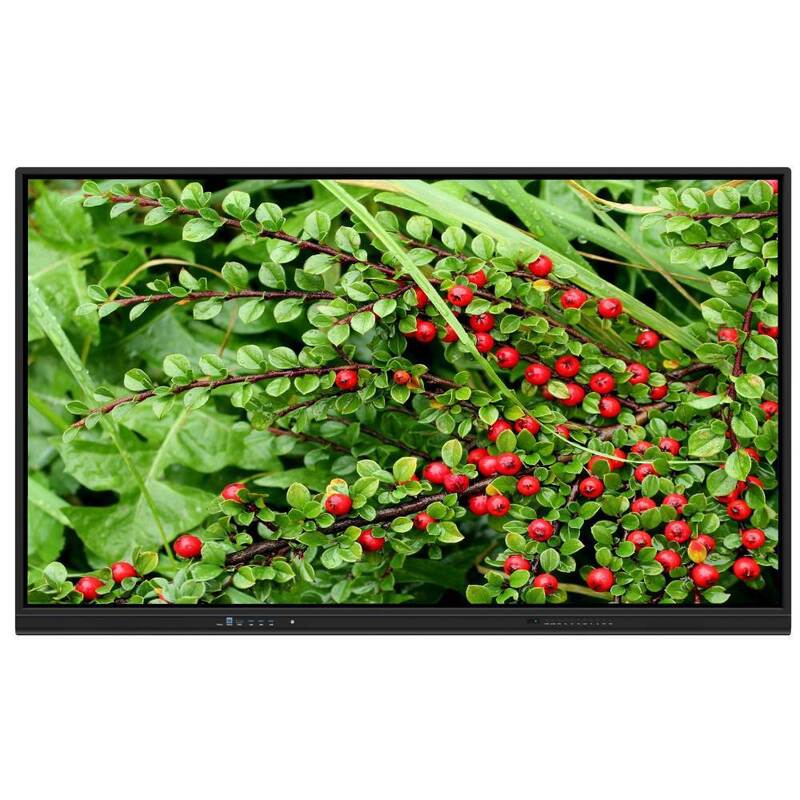 65 75 86 Inch LED Interaktif Whiteboard dengan 2x15W Speaker Orientasi Horizontal dipasang di dinding untuk Konferensi Home Teaching Zoom Meeting