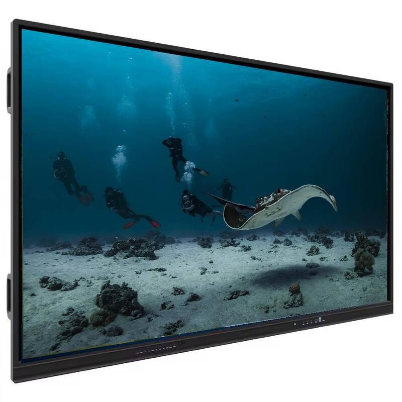 Papan Tulis Interaktif IBoard 55-98 Inci Papan Pengajaran Cerdas dengan Tampilan HD 4K Sistem Ganda Windows dan Android Kaca Tempered Anti-silau