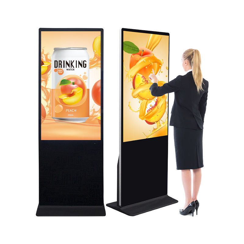 Sistem Android Digital Signage dengan Infrared Touch Screen Multi-OS Support dan Resolusi Full HD untuk Iklan Interaktif