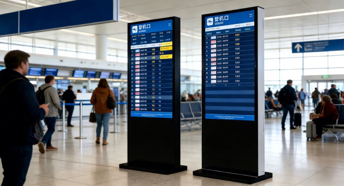 43 inci Mode Tampilan Hitam Digital Signage dengan Manajemen Konten Jarak Jauh dan Ukuran Layar yang Disesuaikan untuk Tampilan Iklan yang Ditingkatkan