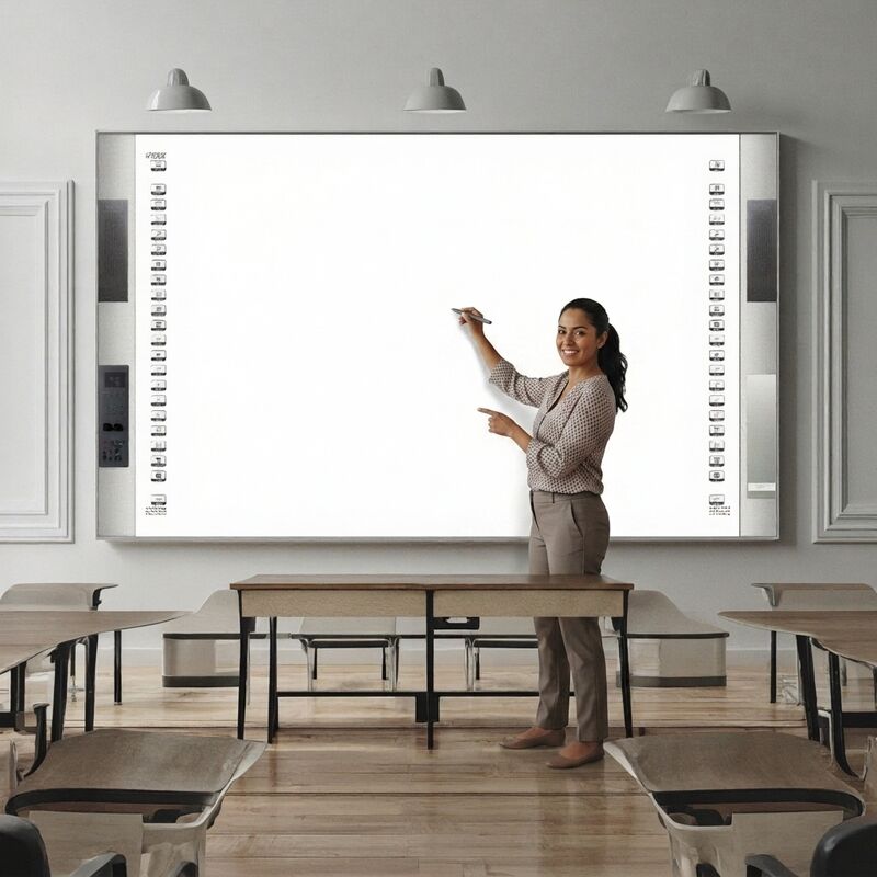 55 65 75 85 98 100 Inci Pendidikan Tiongkok Panel Datar Interaktif Digital Layar Sentuh Papan Tulis Pintar Papan Putih untuk Sekolah