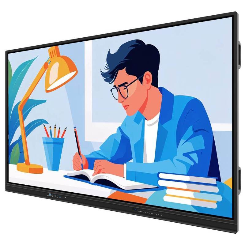 75 Inch Android PC Smart Panel Wifi HDMI USB 50 Touch Points Untuk Meeting Office
