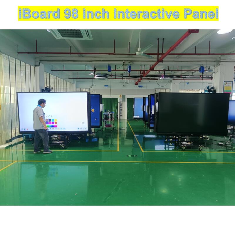 98 inci Non-android Interaktif Flat Panel Infrared Display dengan Multi Touch HiFi speaker