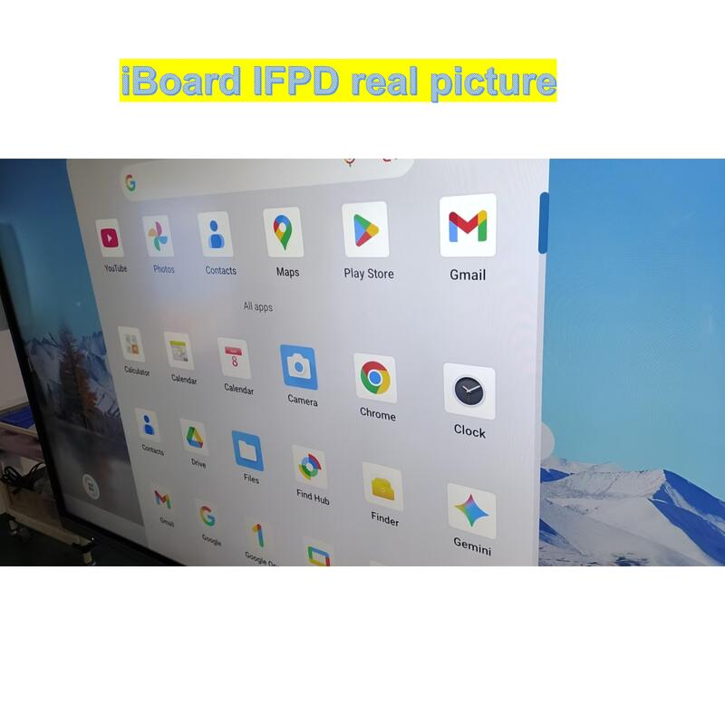 Popular Interaktif Flat Panel 75 Inch Resolusi 4k Smart Touch dengan Peralatan Sistem Android Baru untuk Pertemuan Kantor Kelas