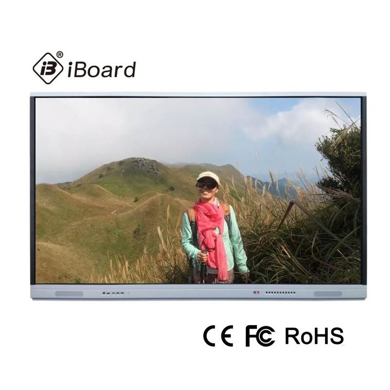 3840*2160 LCD Teaching Board 5ms Interactive Touch Board Windows Linux Infrared Untuk Pendidikan Bisnis atau Sekolah