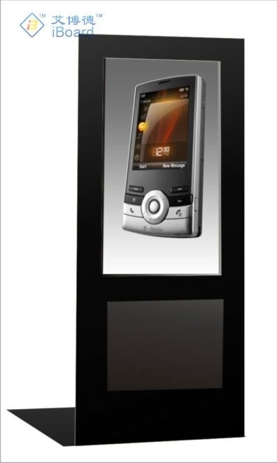 Perangkat lunak signage digital kiosk layar sentuh interaktif 43 55 65 inci lantai dalam ruangan berdiri signage digital