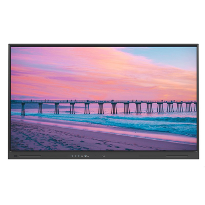 Panel Datar Interaktif 65 inci 75 86 98 Inch 4K layar Multi Touch