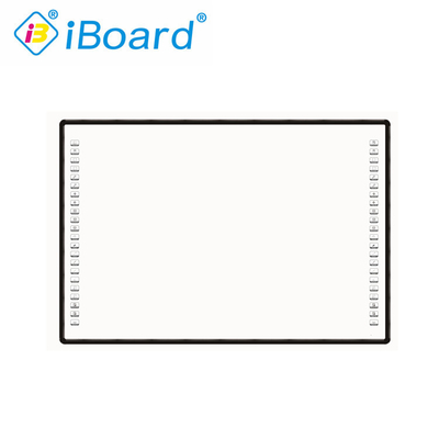 Papan Projektor Interaktif 4K 82 85 102 Inch Side Bar 10 Touch Points USB PC Pen Finger Writing White Board Untuk Sekolah