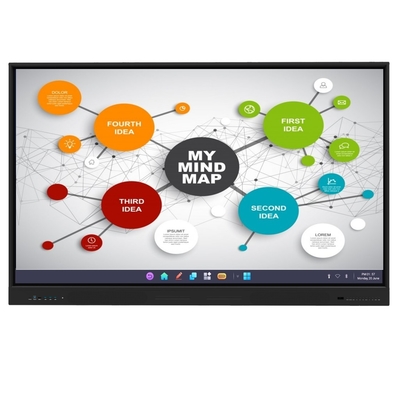 4K Resolusi 86 Inch Led Smart Board All In One Komputer Interaktif Flat Panel Display untuk Pertemuan dan Pengajaran