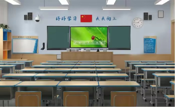 86 Inch Smart Blackboard Rekam Smart Screen Interaktif Whiteboard Dengan OPS 40 titik sentuh Greenboard