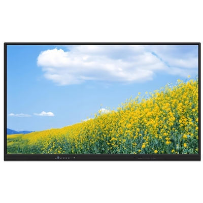 Resolusi 4K Interaktif Flat Panel 350 Kecerahan Kecerahan Tinggi Dan 15W * 2 Speaker Android 13 Interaktif Whiteboard Untuk Pendidikan Sekolah Dan Pertemuan