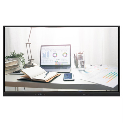 75 Inci 4K Interaktif Smart Whiteboard Multi Touch Screen Interaktif Flat Panel untuk Konferensi Pertemuan Pengajaran Sekolah