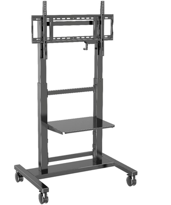 Manual Tinggi diatur Mobile Stand untuk Smart Display 55 inci sampai 86 inci
