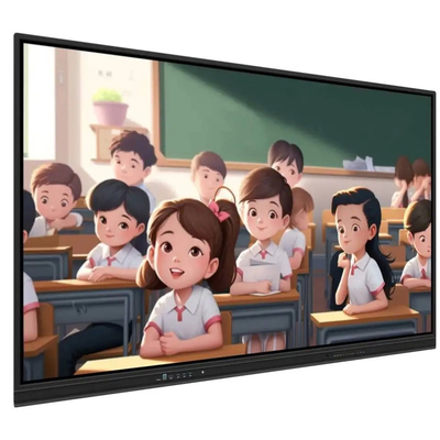 55 65 75 86 98 105 Inch 4K Digital Interactive Flat Panel Touch Screen Ai Smart Interactive Whiteboard untuk Konferensi Kelas