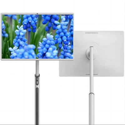 TV Pintar 32 Inci FHD Android 13 8+128gb 8-inti dengan Roda Monitor Layar Sentuh Remote Control dengan Baterai Kamera 13MP TV Putar Portabel