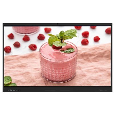 Monitor layar sentuh interaktif 86 Inch Android 14 8+128G Dengan Speaker Kamera Mic Light Sensor Perangkat Lunak Dibangun dalam Wifi Wireless Presentasi Dari Pad Phone Laptop