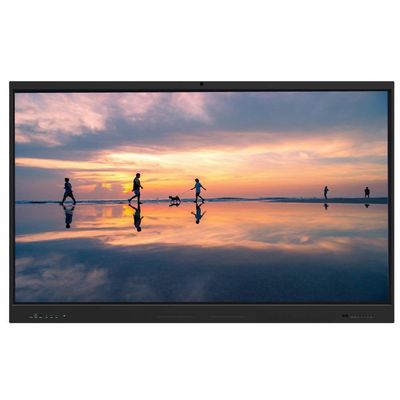 Interaktif Flat Panel 98 Inch Android OPS PC i7 USB TYPE-C HDMI Wifi RS232 Whiteboard Perangkat Lunak Alat Pengajaran Untuk Rapat Kantor Pengajaran Online