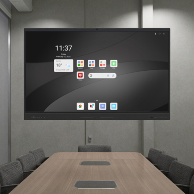 Pabrik Grosir 4mm Tempered Glass With Wireless Screen Berbagi Proyek Layar Cepat HDMI Android 14 8+128G 16+256G Panel Tampilan Layar Sentuh Whiteboard Interaktif