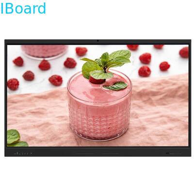 75 inci LCD Smart Board dengan resolusi 4K dan 50 titik sentuh untuk layar datar interaktif