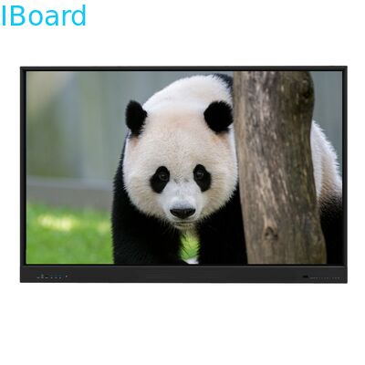 Monitor Layar Sentuh Interaktif 75 Inci dengan 20/40 Titik Sentuh dan Sentuhan Inframerah untuk Pengajaran Sekolah dan Rapat Kantor