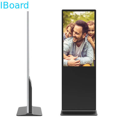 Tanda digital berdiri bebas dengan kecerahan 500-2500 Nits dan layar LCD 16,7M warna untuk iklan dalam ruangan