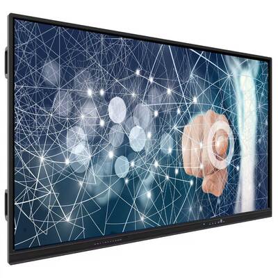 Panel Interaktif Datar 20 Titik Sentuh Resolusi 4K Android Papan Pintar untuk Ruang Kelas dan Konferensi