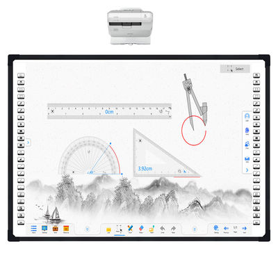 iBoard Factory Digital Smart Whiteboard Frame Aluminium Nano Keramik Permukaan Untuk Pengajaran Kelas Panel Sentuh Interaktif Whiteboard