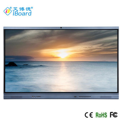 Konferensi Android 11 Smart LED Board Inframerah Multi Touch Monitor Dengan Kamera Bawaan