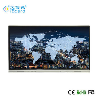 Papan Tulis Layar Sentuh Interaktif 75 Inch 1651x929mm, Android8.0, Hitam dan Perak