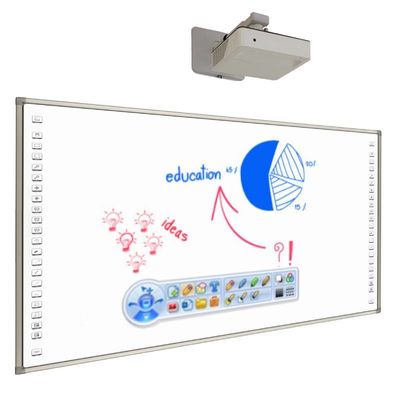 82-120 Inch Biaya efektif Interaktif Whiteboard dengan Proyektor untuk K-12 anak-anak